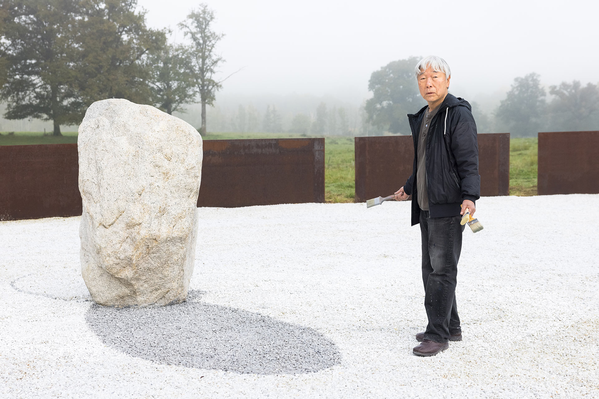Lee Ufan | Domaine des Étangs | photographies Arthur Pequin